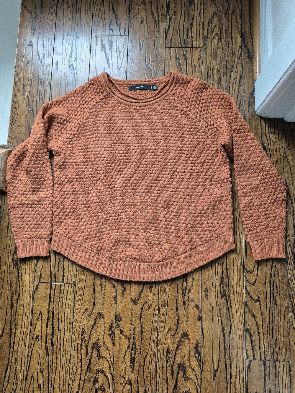 Knit Sweater - Large - Vero Moda - Orange - Longsleeve Crewneck